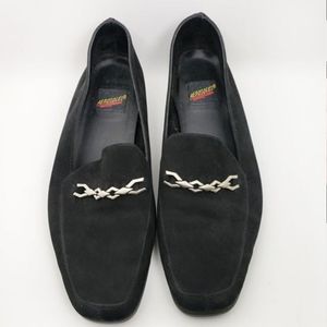 Aerosoles black loafer size 9 W
